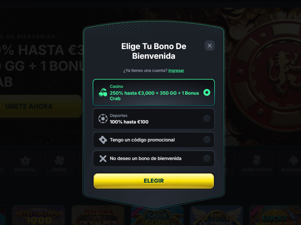 Kinbet Casino Bono de Bienvenida