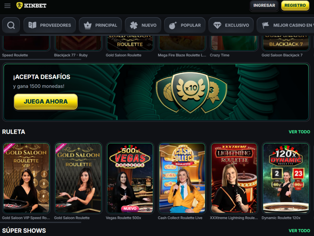 Kinbet casino online juegos